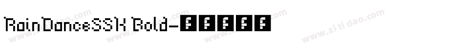 RainDanceSSK Bold字体转换